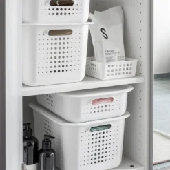 Smartstore 1L Wardrobe Basket - White -Home Storage 12826424 1174833174047997
