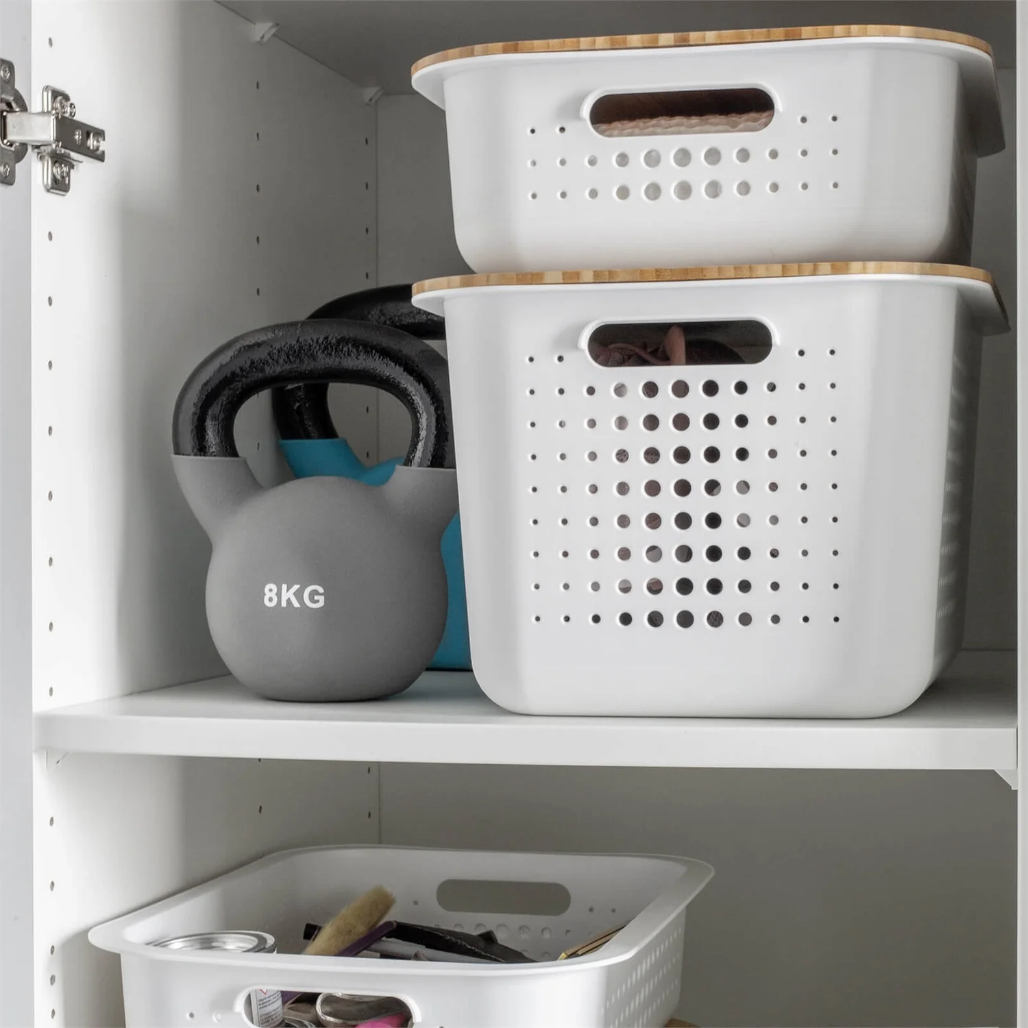 Smartstore 6L Wardrobe Basket - White Smartstore 6L Wardrobe Basket - White -Home Storage 12826433 1494833172662189