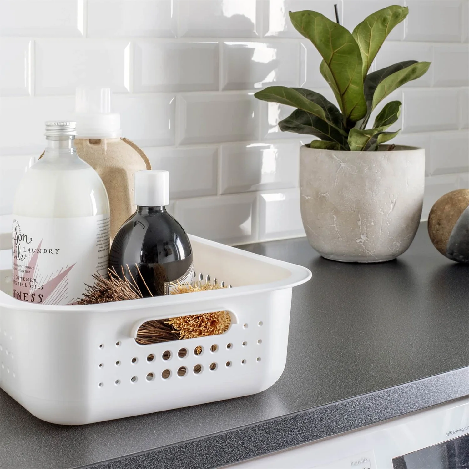 Smartstore 6L Wardrobe Basket - White Smartstore 6L Wardrobe Basket - White -Home Storage 12826433 8784833172802298