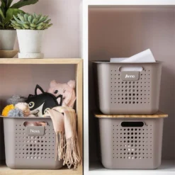 Smartstore Wardrobe Basket Bamboo Lid -Home Storage 12826435 2684833172711662