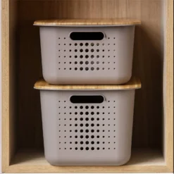 Smartstore 10L Wardrobe Basket - Taupe 4 Smartstore 10L Wardrobe Basket - Taupe -Home Storage 12826436 1834833174764388