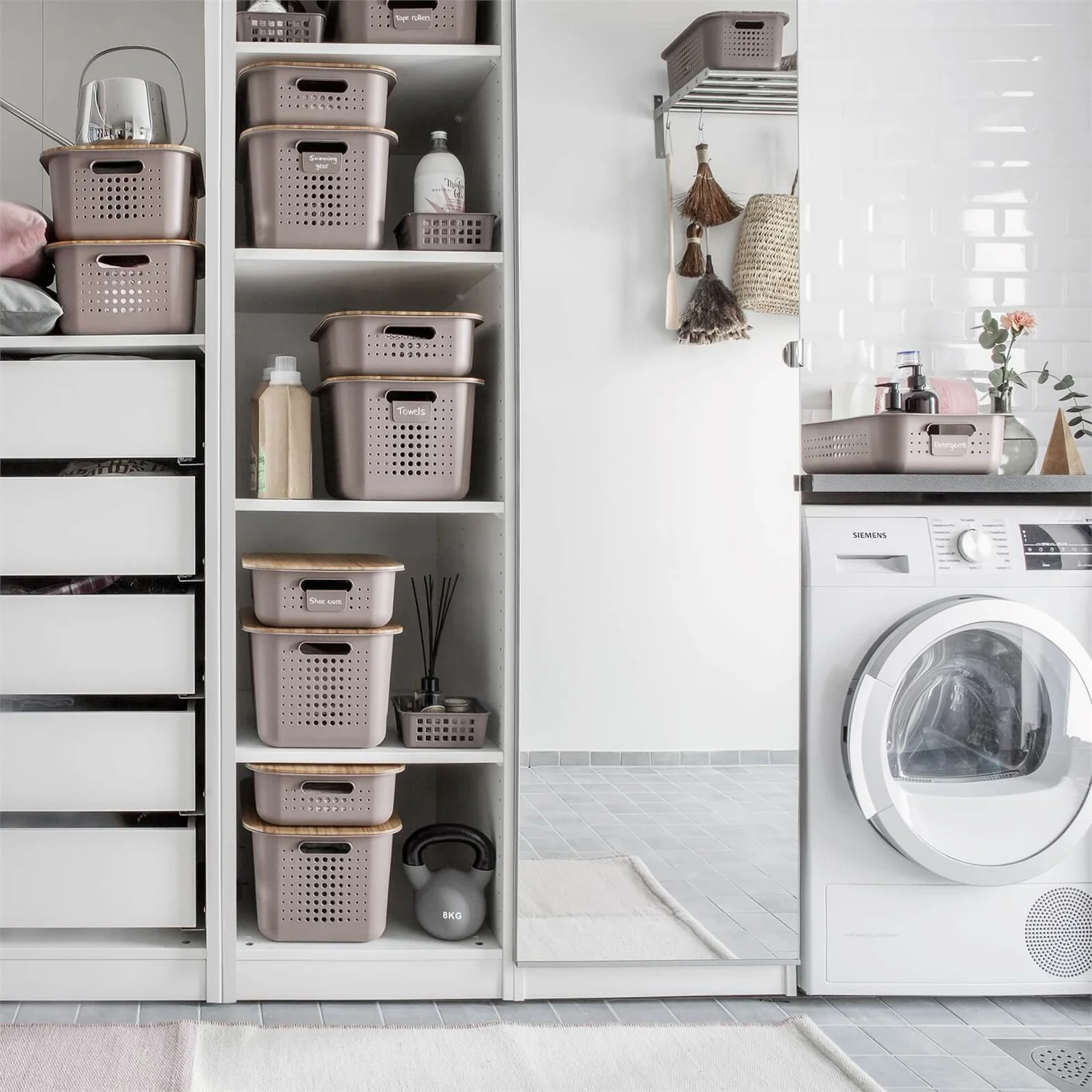 Smartstore 10L Wardrobe Basket - Taupe Smartstore 10L Wardrobe Basket - Taupe -Home Storage 12826436 7684833174709899