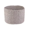 Round Paper Rope Basket - Grey -Home Storage 12829229 7074831918580295