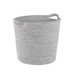 Two-Tone Cotton Rope Basket -Home Storage 12829235 1724832978949312