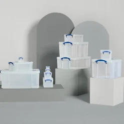 Really Useful Storage Box - Clear - 9L 5 Really Useful Storage Box - Clear - 9L -Home Storage 12834908 1424942264022514