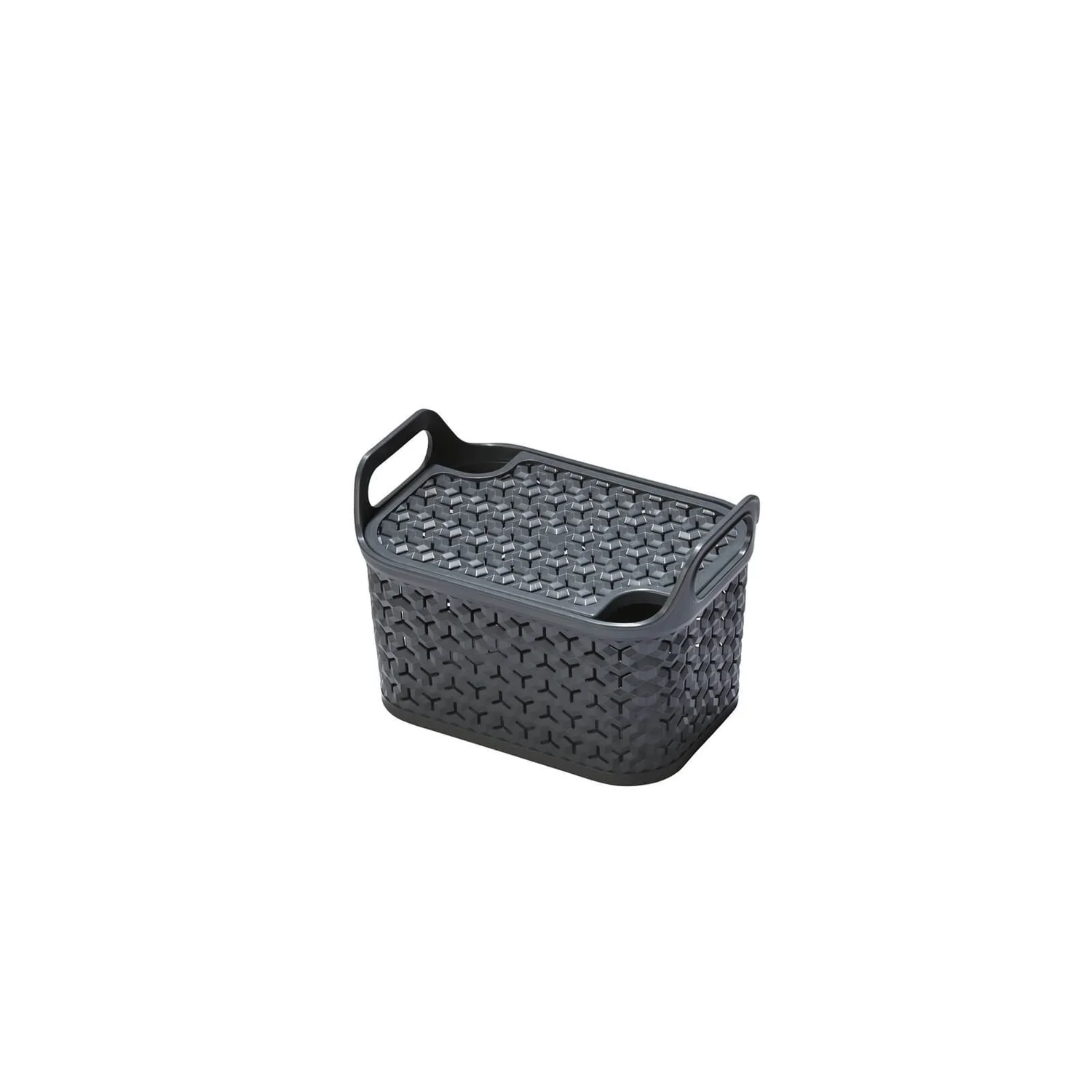 Small Urban Storage Basket with Lid - Graphite Small Urban Storage Basket With Lid - Graphite -Home Storage 12837349 1494831965211467