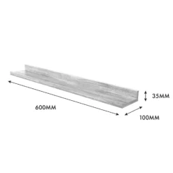Flexi Storage Decorative Shelving Photo Shelf Grey Oak 600x35x100mm 4 Flexi Storage Decorative Shelving Photo Shelf Grey Oak 600x35x100mm -Home Storage 12878519 1174976461964811