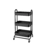 3 Tier Storage Trolley - Black -Home Storage 12886053 1764843635380541