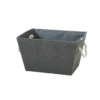 Grey Herringbone Medium Storage Basket 2 Grey Herringbone Medium Storage Basket -Home Storage 12886594 1754857031446474