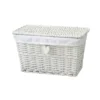 White Willow Lined Medium Storage Basket -Home Storage 12886608 9964857031829394