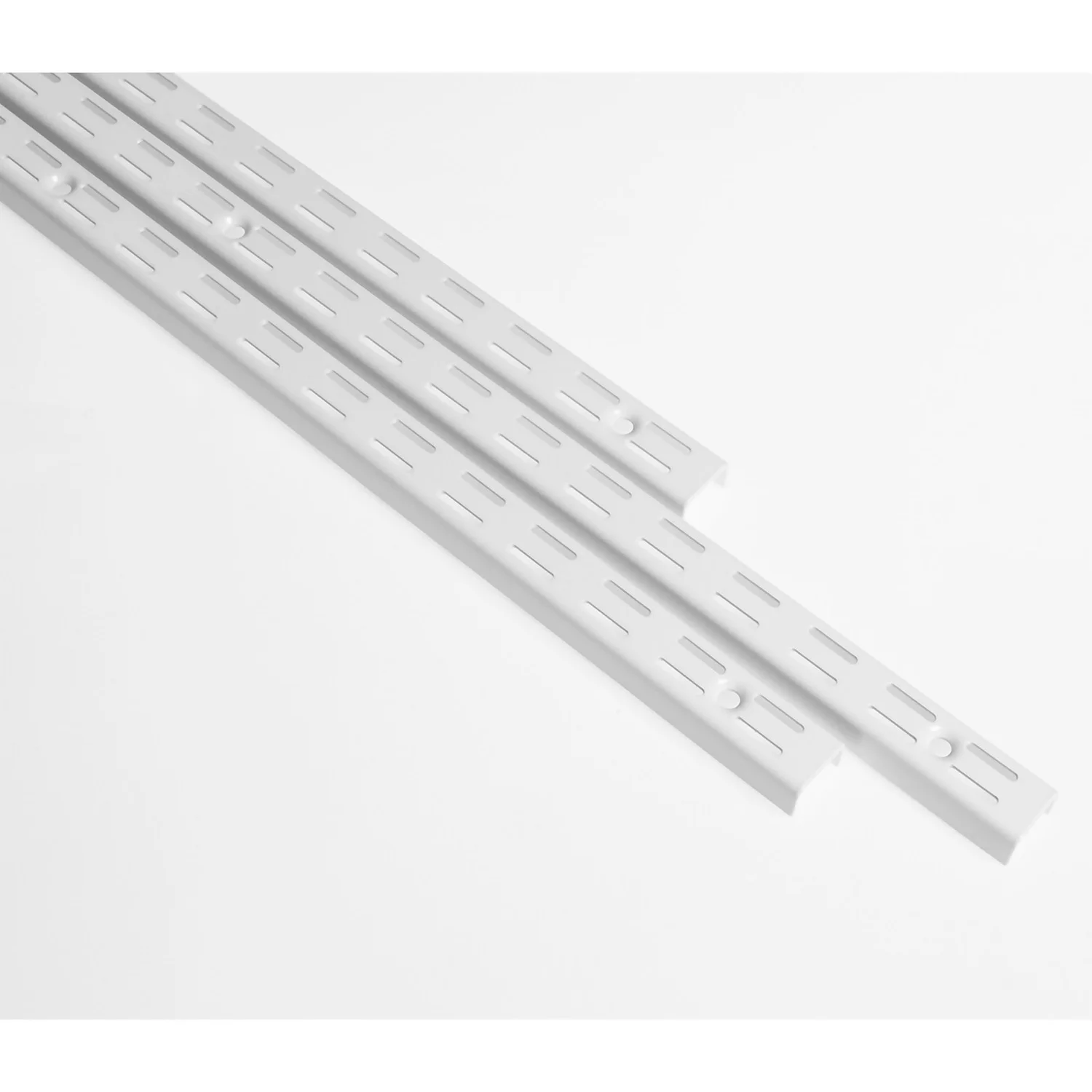 Anti-bacterial Twin Slot Shelving Kit - 1981mm White Twinslot and 320mm Brackets - White Anti-bacterial Twin Slot Shelving Kit - 1981mm White Twinslot And 320mm Brackets - White -Home Storage 12889038 6274849582790721