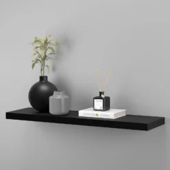 Flexi Storage Decorative Shelving Floating Shelf Black Oak 900x38x240mm 5 Flexi Storage Decorative Shelving Floating Shelf Black Oak 900x38x240mm -Home Storage 12889895 8824867914451104