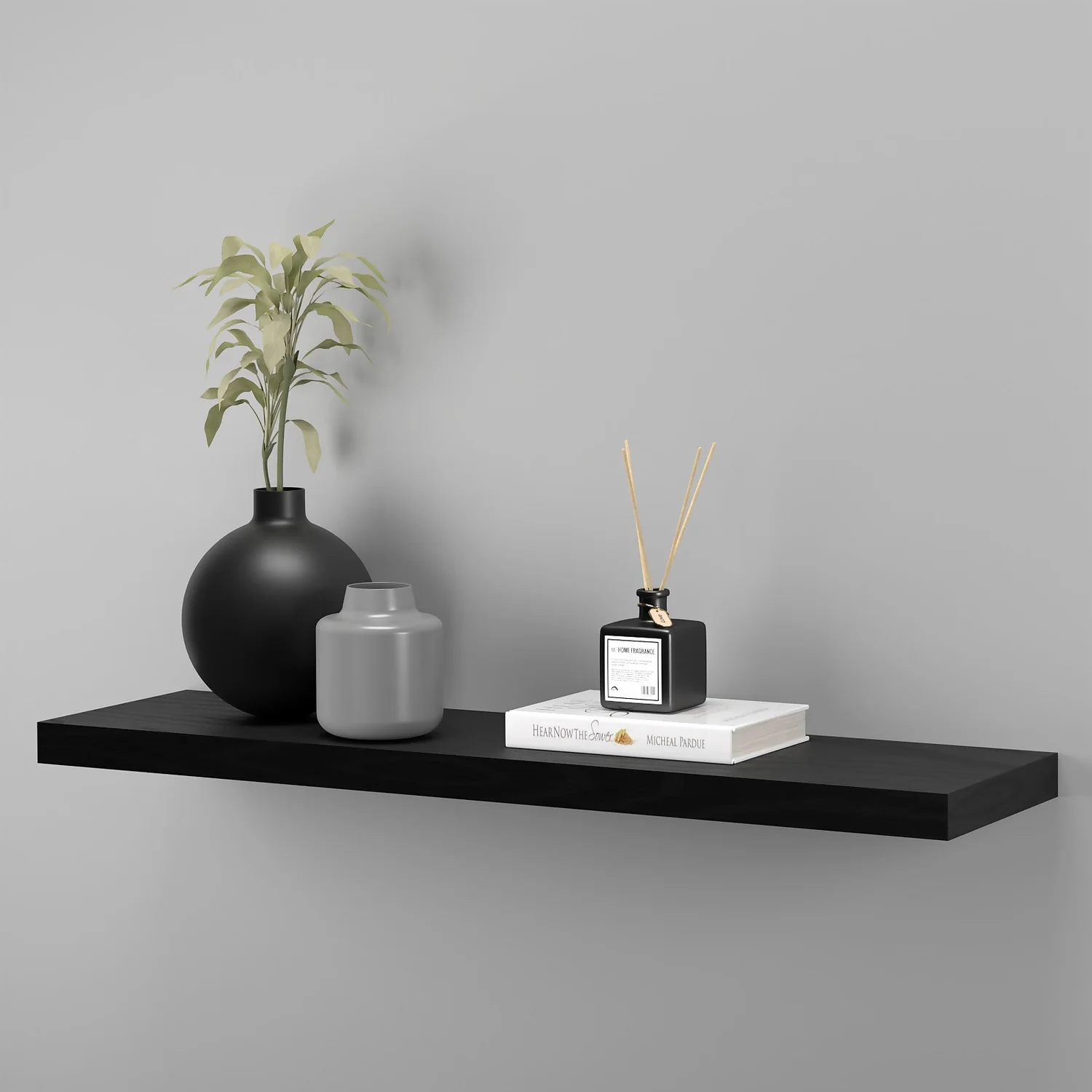 Flexi Storage Decorative Shelving Floating Shelf Black Oak 900x38x240mm Flexi Storage Decorative Shelving Floating Shelf Black Oak 900x38x240mm -Home Storage 12889895 8824867914451104