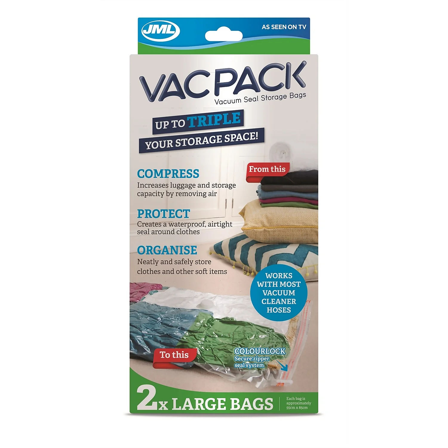 Vac Pack Go Bags - Large Vac Pack Go Bags - Large -Home Storage 12892733 1934902156477222