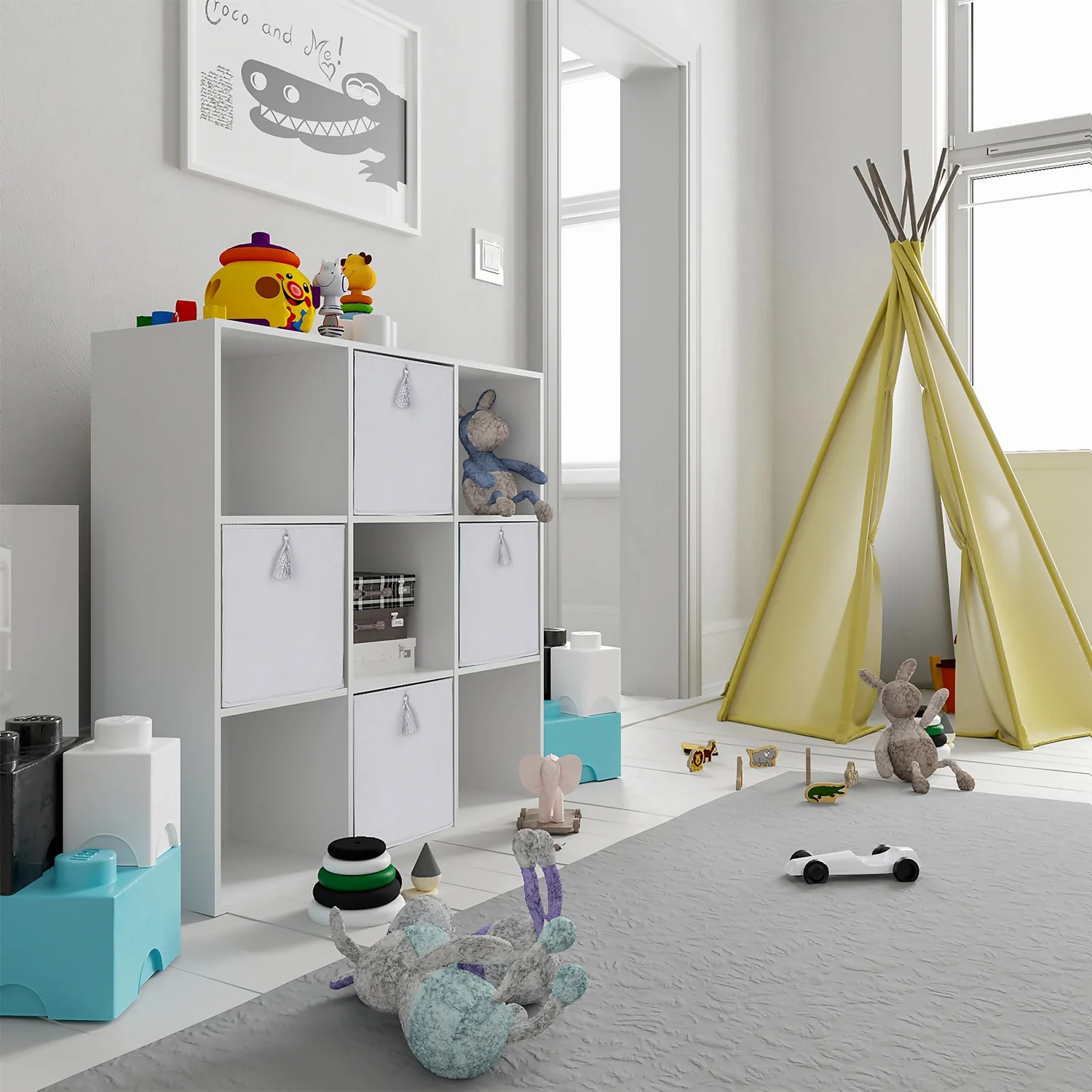 Living Elements Compact Cube Dutch Velvet Insert - Silver Living Elements Compact Cube Dutch Velvet Insert - Silver -Home Storage 12932942 7724900282217589