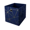 Clever Cube Velvet Geometric Insert - Navy & Gold 1 Clever Cube Velvet Geometric Insert - Navy & Gold -Home Storage 12932950 1104887876578460