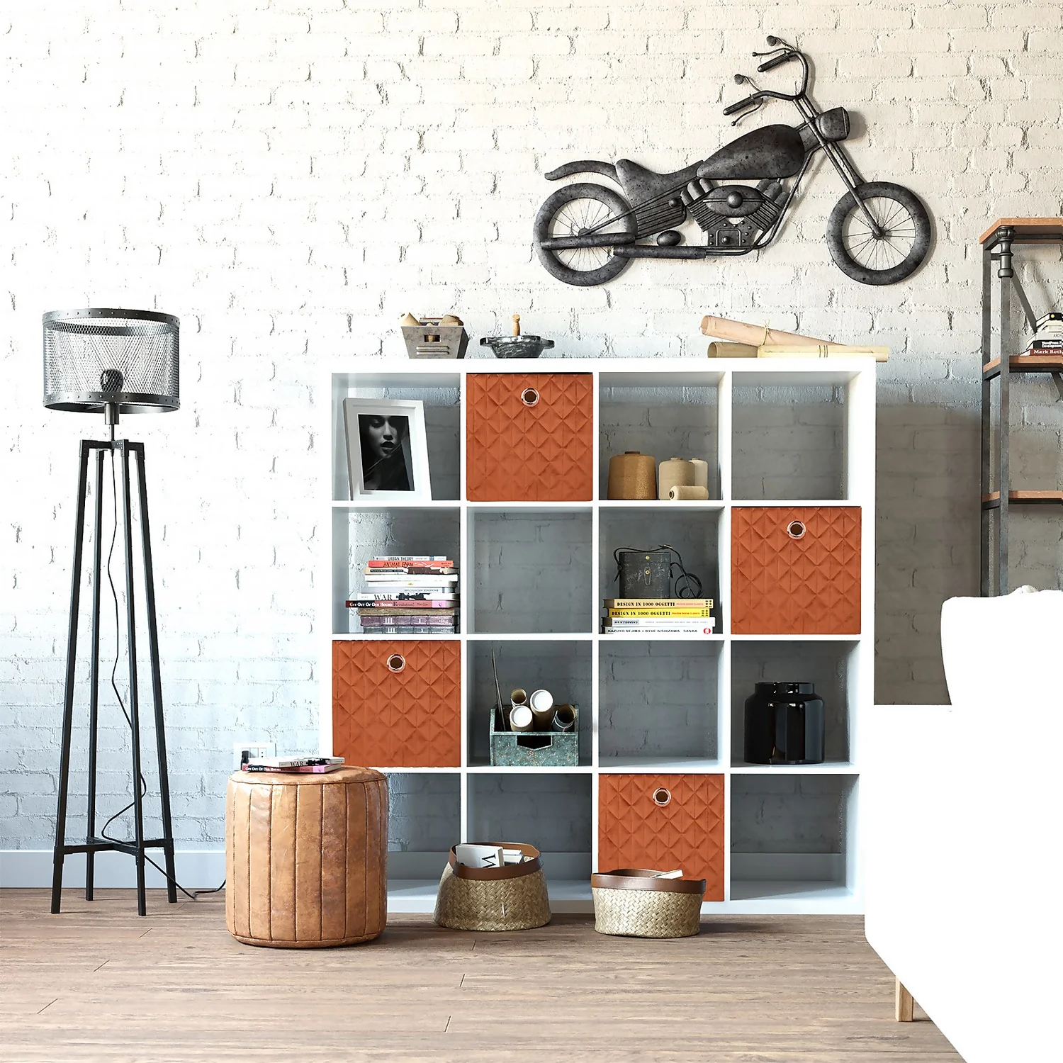 Clever Cube Quilted Velvet Insert - Rust Clever Cube Quilted Velvet Insert - Rust -Home Storage 12932959 1814900282732383