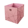 Clever Cube Velvet Geometric Insert - Pink & Rose Gold -Home Storage 12932960 1894887876770016