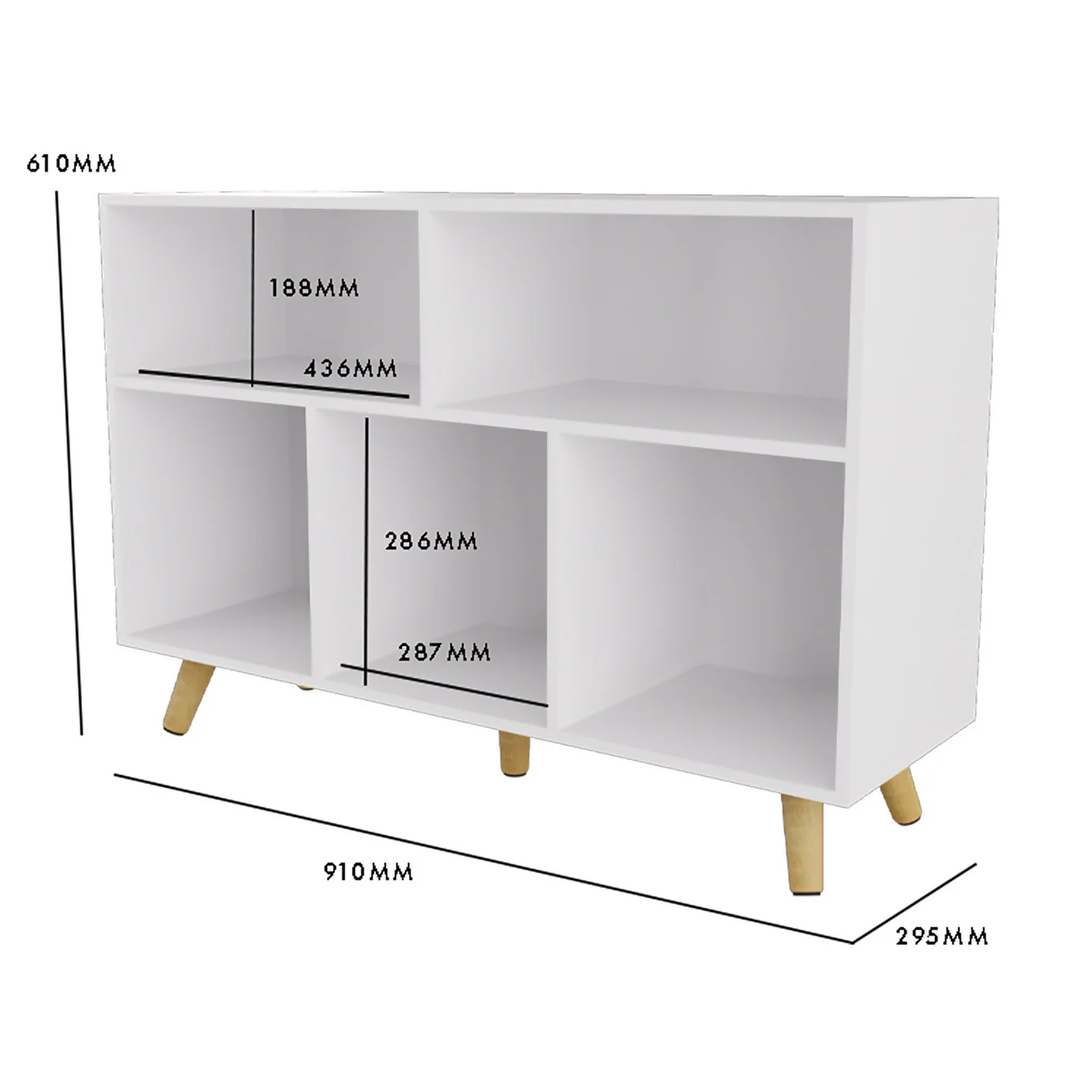 Kids Compact Storage Unit with Legs - White Kids Compact Storage Unit With Legs - White -Home Storage 13277674 1184929069674892