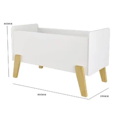 Kids Open Toy Chest - White & Natural -Home Storage 13277675 2634930078466901
