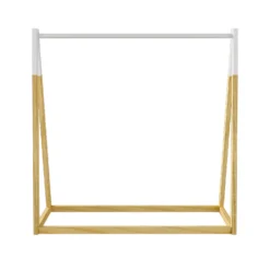 Kids A-Frame Clothes Rail - Natural & White -Home Storage 13277679 1004929069136773