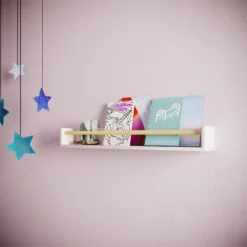 Kids Storage Rail Bookshelf - White & Natural 3 Kids Storage Rail Bookshelf - White & Natural -Home Storage 13277681 1994928016518310