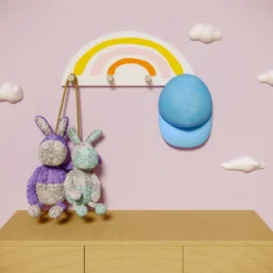 Kids Rainbow Shelf With Hooks 3 Kids Rainbow Shelf With Hooks -Home Storage 13277683 1554916638759581