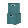 Clever Cube Fabric Insert - Set Of 2 - Jade Green 1 Clever Cube Fabric Insert - Set Of 2 - Jade Green -Home Storage 13911395 2124981912809501