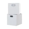 Clever Cube Fabric Insert - Set Of 2 - Linen White 2 Clever Cube Fabric Insert - Set Of 2 - Linen White -Home Storage 13911396 1474981912809168