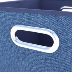 Clever Cube Fabric Insert - Set Of 2 - Steel Blue 4 Clever Cube Fabric Insert - Set Of 2 - Steel Blue -Home Storage 13911397 1904981912917582