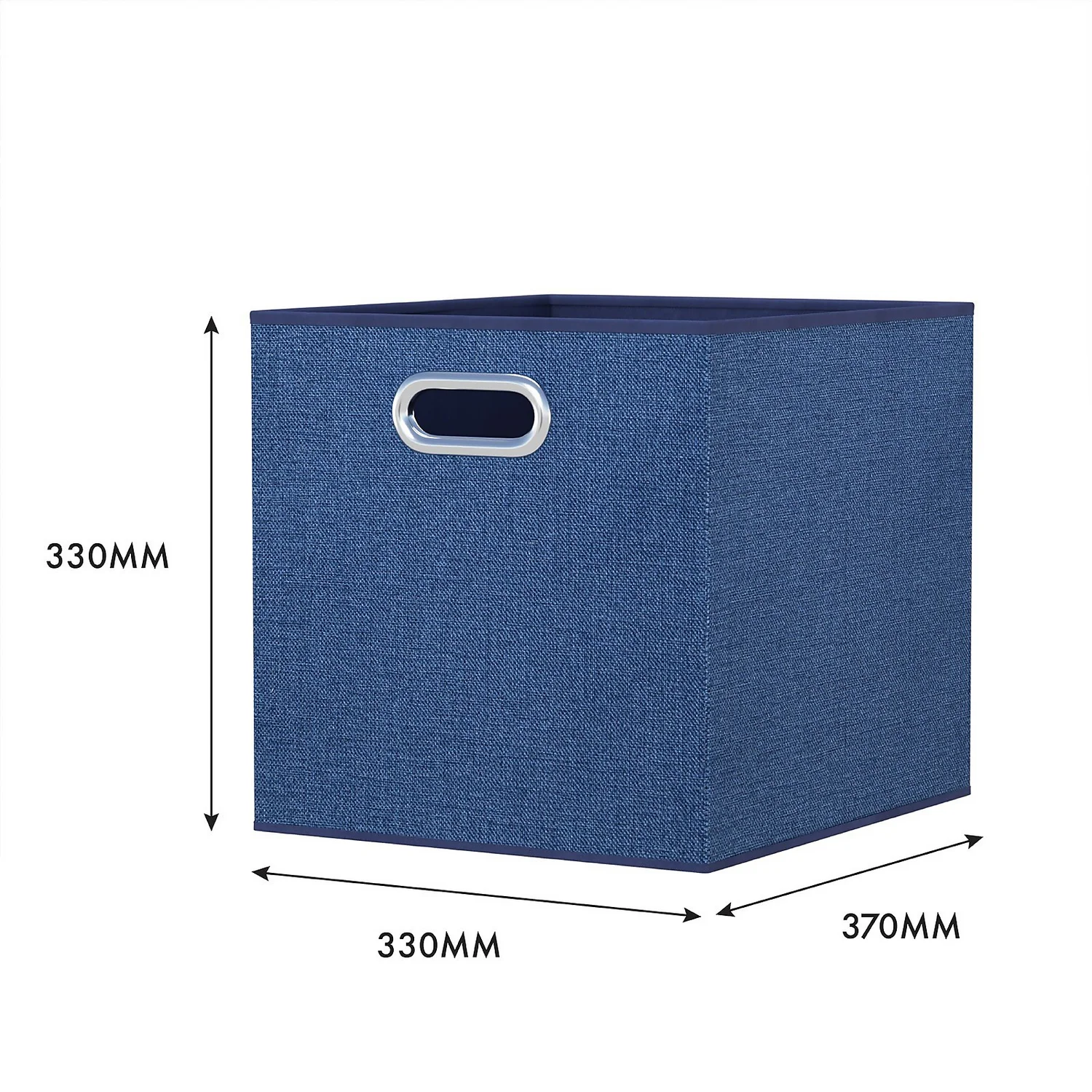 Clever Cube Fabric Insert - Set of 2 - Steel Blue Clever Cube Fabric Insert - Set Of 2 - Steel Blue -Home Storage 13911397 2654981913057490