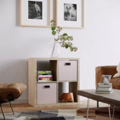 Clever Cube Fabric Insert - Set Of 2 - Blush Pink -Home Storage 13911398 1824981912658706