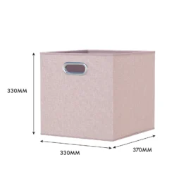 Clever Cube Fabric Insert - Set Of 2 - Blush Pink -Home Storage 13911398 1894981912737507
