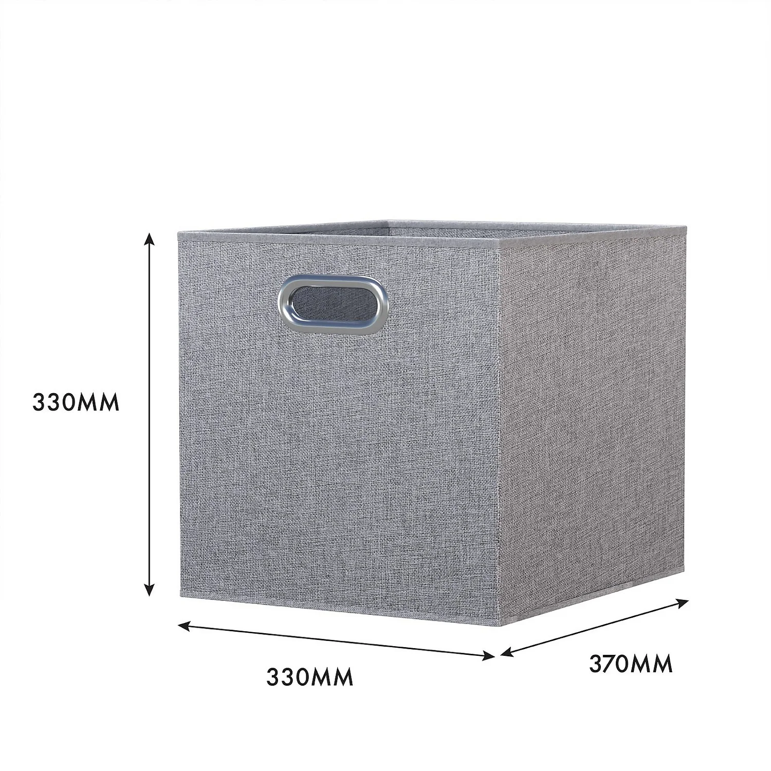 Clever Cube Fabric Insert - Set of 2 - Woven Silver Clever Cube Fabric Insert - Set Of 2 - Woven Silver -Home Storage 13911399 1694981913376663