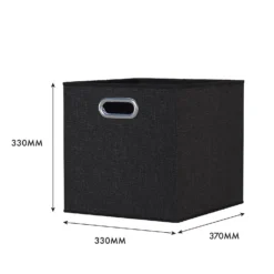 Clever Cube Fabric Insert - Set Of 2 - Woven Pepper 6 Clever Cube Fabric Insert - Set Of 2 - Woven Pepper -Home Storage 13911401 1444981913042289