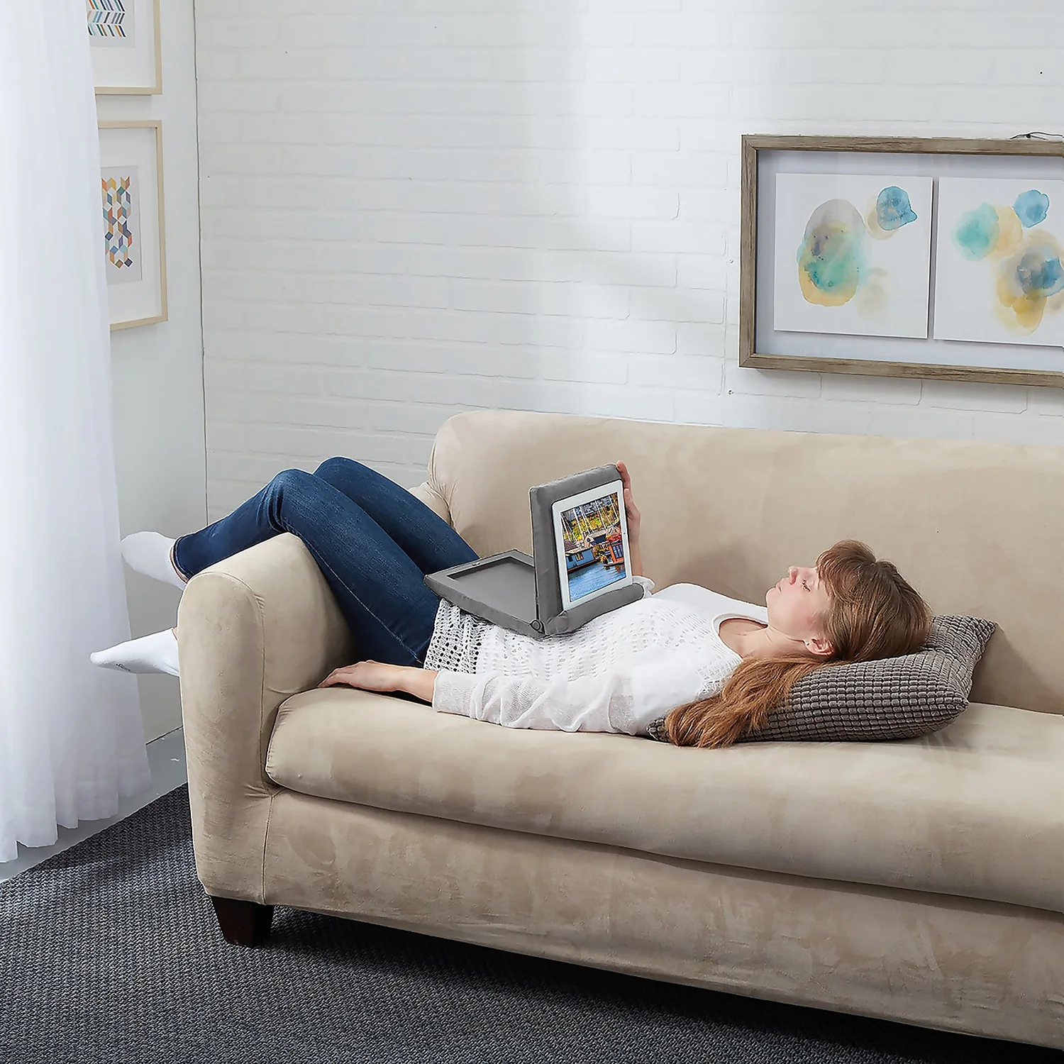 JML Pill-O-Pad Foldaway - Multi - angle soft tablet stand JML Pill-O-Pad Foldaway - Multi - Angle Soft Tablet Stand -Home Storage 14005847 2075005253714724